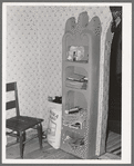 Adobe cupboard of Spanish-American farm. Chamisal, New Mexico