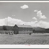 Meeting hall in square of Costilla, New Mexico