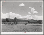 Meeting hall in square of Costilla, New Mexico