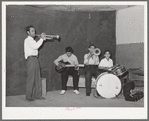 Orchestra with traveling show (Spanish-American). Penasco, New Mexico