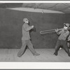Penasco, New Mexico. Spanish-American clowns at a travelling show