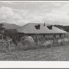 Home of Spanish-American farmer. Chamisal, New Mexico