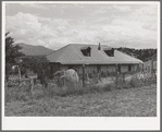 Home of Spanish-American farmer. Chamisal, New Mexico