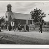 Procession of Spanish-American Catholics to honor a saint. Penasco, New Mexico