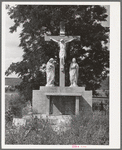 Monument in Catholic cemetery, Penasco, New Mexico. The monument was donated by a local rich man