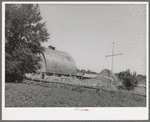 Barn and haystack of Mormon farmer. Cache County, Utah