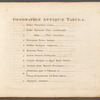 Geographae antique tabula