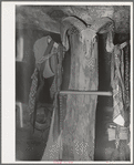 Coat and hat rack in homesteader's dugout. Pie Town, New Mexico