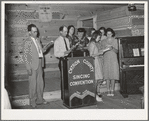 A group of singers from Quemado who are competing for the Catron County championship at the Pie Town, New Mexico, singing convention