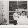 Barber shop on payday. Mogollon, New Mexico
