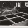 Precipitation tanks at gold mine where gold is precipitated out of cyanide solution. Mogollon, New Mexico