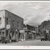 Main street of Mogollon, New Mexico. Second largest gold section in the state