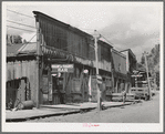 Detail of main street of Mogollon, New Mexico