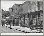 Detail of main street. Mogollon, New Mexico