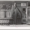 Detail of front of store building. Mogollon, New Mexico