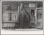 Detail of front of store building. Mogollon, New Mexico