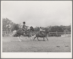 Trick riding at rodeo. Quemado, New Mexico