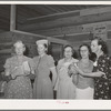 Ladies' quintette at community sing. Pie Town, New Mexico