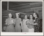 Ladies' quintette at community sing. Pie Town, New Mexico