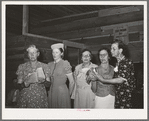 Ladies' quintette at community sing. Pie Town, New Mexico