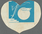 Paper heart-shaped messages in English