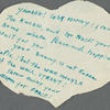 Paper heart-shaped messages in English