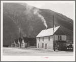 Houses in early morning. Silverton, Colorado