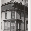 Entrance to rooming house and lodge hall, Silverton, Colorado. There are always many rooming and boarding houses in mining towns to accomodate the large number of single men working in the mines and mills