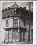 Entrance to rooming house and lodge hall, Silverton, Colorado. There are always many rooming and boarding houses in mining towns to accomodate the large number of single men working in the mines and mills