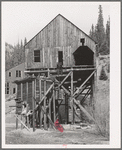 Detail of abandoned gold mill. San Juan County, Colorado