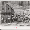 Mill of abandoned gold mine in San Juan County, Colorado