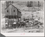 Mill of abandoned gold mine in San Juan County, Colorado