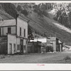 Abandoned buildings on the main street of the ghost town. Eureka, Colorado