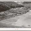 Tailing pit of active gold mine in the valley of the Animas River, San Juan County, Colorado. (see full title in "notes" section)