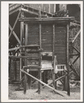 Ore loading bin of mine. San Juan County, Colorado