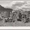 Extracting juice from cane. Ivins, Washington County, Utah. See general caption