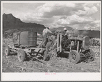 Extracting juice from cane. Ivins, Washington County, Utah. See general caption