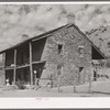 One of the first farm houses built in Santa Clara, Utah. This was the original home of Jacob Hamlin, famous Indian scout. It was built in 1854