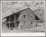 One of the first farm houses built in Santa Clara, Utah. This was the original home of Jacob Hamlin, famous Indian scout. It was built in 1854