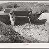 Irrigation gate of canal. Bernadillo County, New Mexico