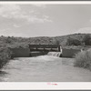 One of main irrigation canals. Bernadillo County, New Mexico