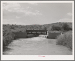 One of main irrigation canals. Bernadillo County, New Mexico