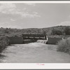 One of main irrigation canals. Bernadillo County, New Mexico