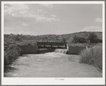 One of main irrigation canals. Bernadillo County, New Mexico