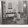 Living room of Mormon farm family. Santa Clara, Utah