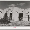 Former tourist courts which are now used for barns. Concho, Arizona