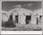 Former tourist courts which are now used for barns. Concho, Arizona