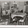 Kitchen of Perry Warner, small farmer in Tehama County, California. He is a FSA client and rents three separate fifteen acre patches of land, two of which are adjacent and are rented on share basis; the other patch is rented on a cash basis. (see notes)