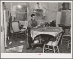 Kitchen of Perry Warner, small farmer in Tehama County, California. He is a FSA client and rents three separate fifteen acre patches of land, two of which are adjacent and are rented on share basis; the other patch is rented on a cash basis. (see notes)