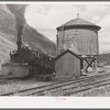 Locomotive of the D. and R.G.W. Railroad with snowplow attached, Telluride, Colorado